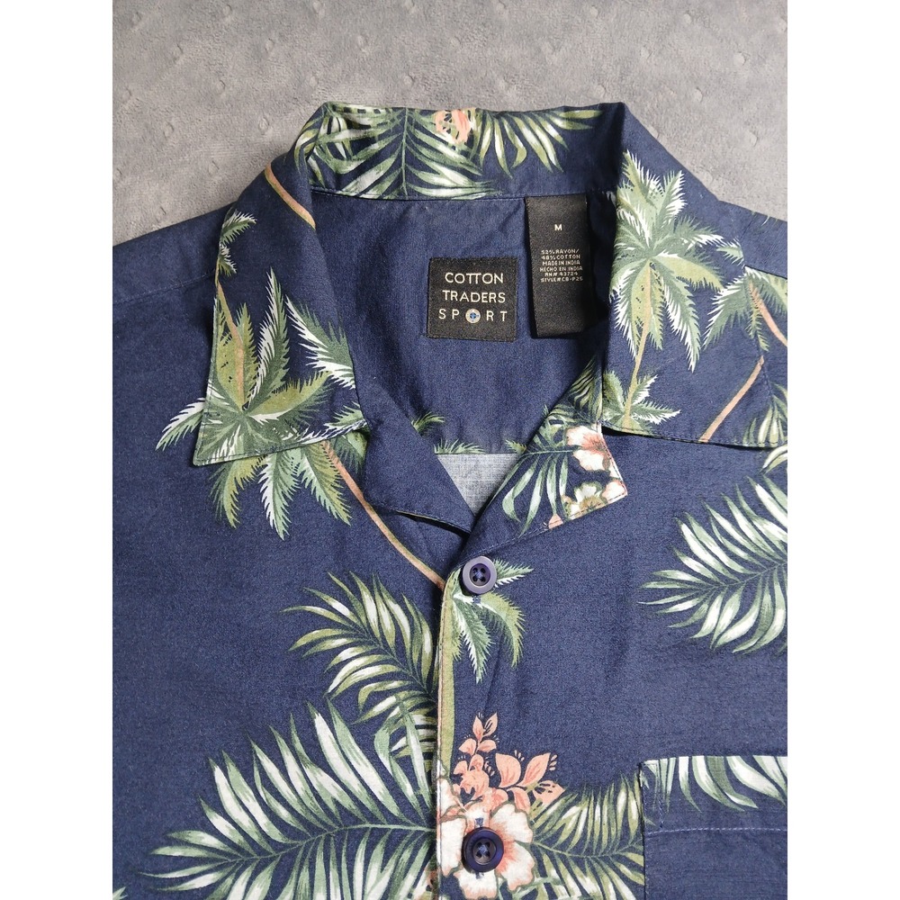 BC Collection Nautical Button Down Shirt Mens 2XL XXL Blue Anchor Ship Wheel - Picture 2 of 7
